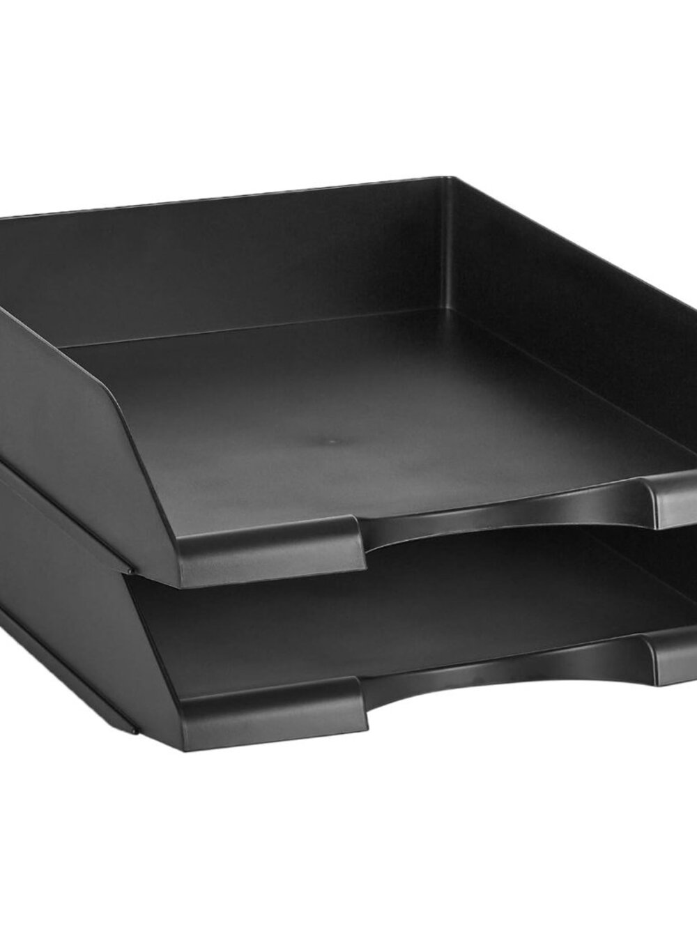 Rectangular Stackable Desk Organizer Office Letter Tray, File Storage, Paper Org